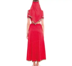 Costume indiano Bollywood fucsia per donna