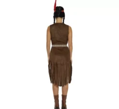 costume indiano marrone per le donne