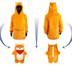 Costume in felpa di peluche Aitor Akita per bambini