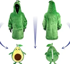 Costume in felpa di peluche di Agustín Aguacate per adulto