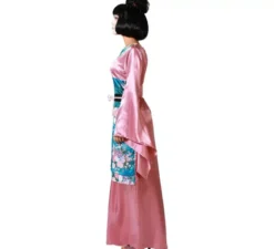 Costume kimono rosa da donna cinese per donna