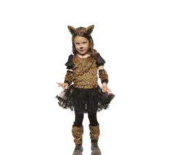 Costume leopardato con tutù per bambina