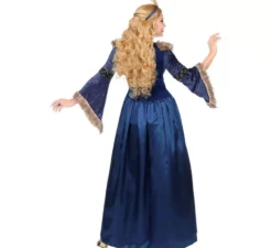 Costume lungo da regina medievale per donna