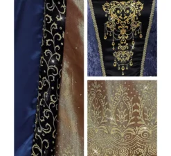 Costume lungo da regina medievale per donna