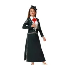 Costume Mariachi gonna nera con cintura per bambina