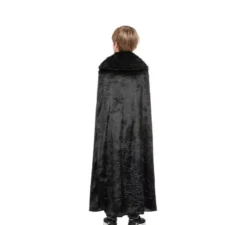 Costume medievale da cavaliere delle nevi oscure o mantello per bambino