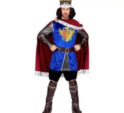 Costume medievale da re dei guerrieri per uomo