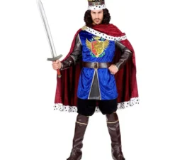Costume medievale da re dei guerrieri per uomo