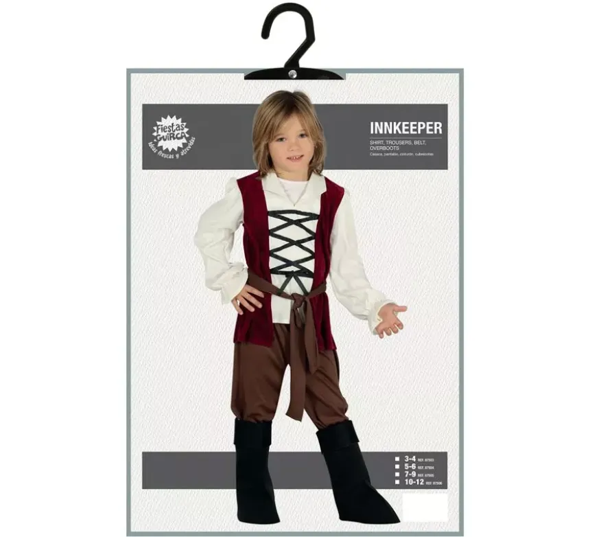 Costume medievale locandiere per bambino