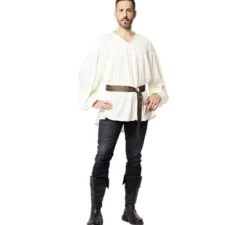 Costume medievale o camicia con cintura per uomo