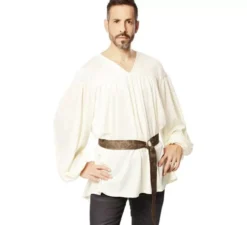 Costume medievale o camicia con cintura per uomo