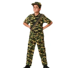 Costume militare tuta mimetica per ragazzo