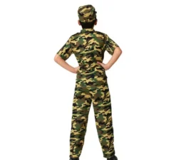 Costume militare tuta mimetica per ragazzo