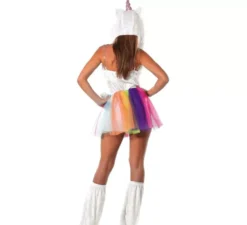 Costume multicolore di unicorno con tutu per donna