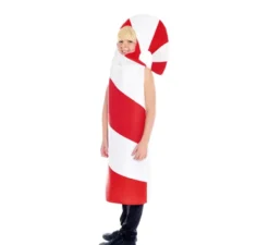 Costume natalizio da bastoncino di zucchero per bambini