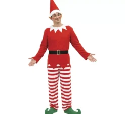 Costume natalizio da elfo sulla mensola per uomo