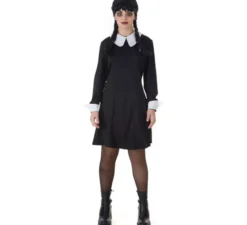Costume nero classico da ragazza sinistra per donna