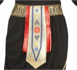 Costume nero da faraone egiziano per adolescente