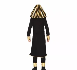 Costume nero da faraone egiziano per ragazzi