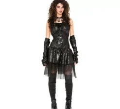 Costume nero gotico per donna