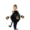 costume nero Pussycat per le ragazze comilona