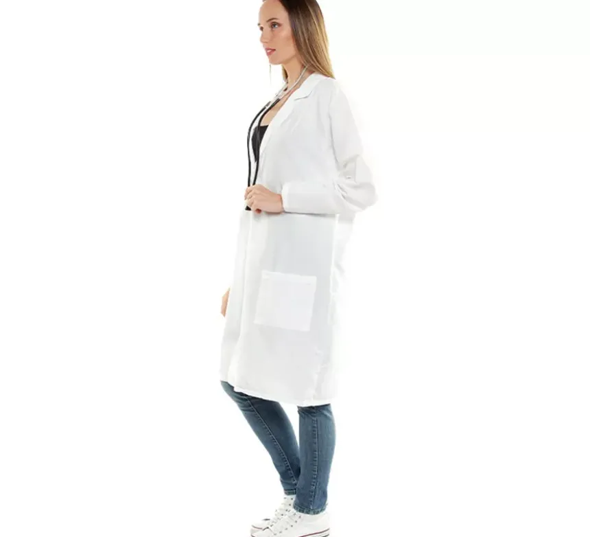 Costume o camice da medico bianco per adulti