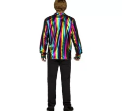 Costume o camicia da discoteca multicolore per uomo