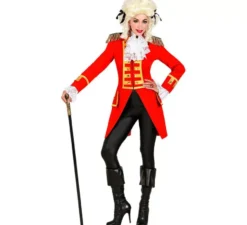 Costume o Frac Giacca da parata rossa per donna
