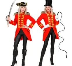 Costume o Frac Giacca da parata rossa per donna