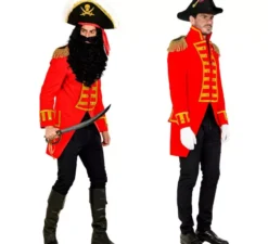 Costume o Frac Giacca da parata rossa per uomo