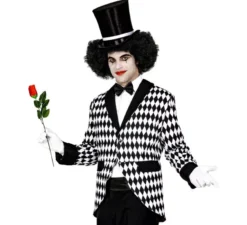 Costume o giacca da arlecchino elegante scozzese da uomo