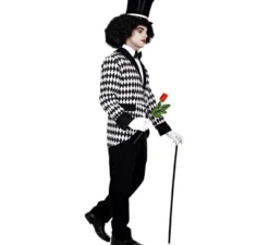 Costume o giacca da arlecchino elegante scozzese da uomo
