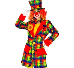 Costume o giacca da clown colorato per uomo