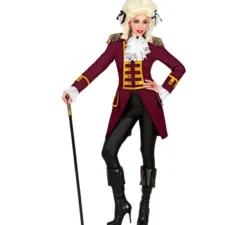 Costume o giacca da parata bordeaux da donna