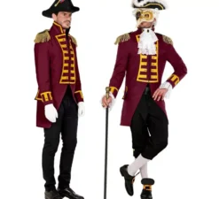 Costume o giacca da parata bordeaux da uomo