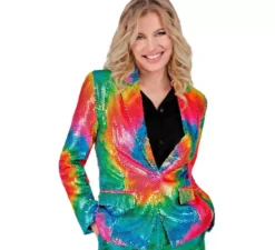 Costume o giacca moda neon multicolore per donna