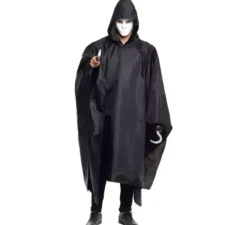 Costume o impermeabile nero per uomo