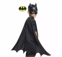 Costume o kit di Batman per bambini: mantello e maschera