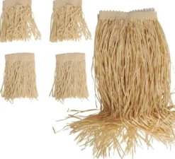 Costume o kit hawaiano o polinesiano: braccialetto, gonna e parastinchi