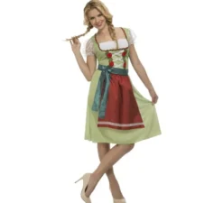 Costume oktoberfest con zip-line per una donna