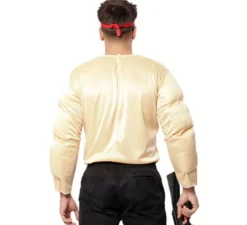 Costume o maglietta con muscoli da uomo forte
