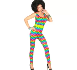 Costume Onde Anni '70 Multicolor per Donna