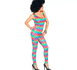 Costume Onde Anni '70 Multicolor per Donna