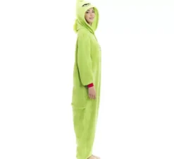 Costume o pigiama da Elfo di Natale verde per adulto