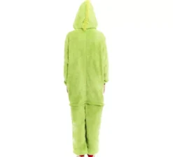 Costume o pigiama da Elfo di Natale verde per adulto