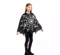 Costume o poncho da ragnatela inquietante per bambine
