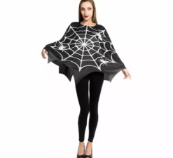 Costume o poncho da ragnatela inquietante per donna