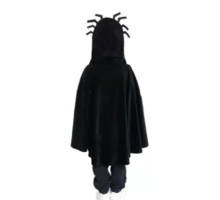 Costume o poncho da Ragno Nero con cappuccio per neonati e bambini