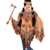 Costume o poncho indiano nativo con stampa per adulti