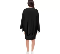 Costume o Poncho Zucca nera scura adulto 75 cm